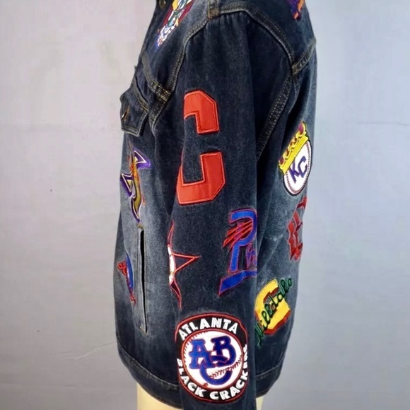 HEADGEAR DENIM SPORTS PATCHES JEAN JACKET - Picture 3 of 4
